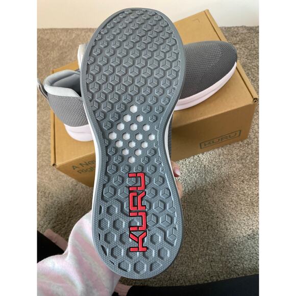 New Atom Slip On Sneakers Cloud Gray Red Men\'s Size 11.5 main image 5